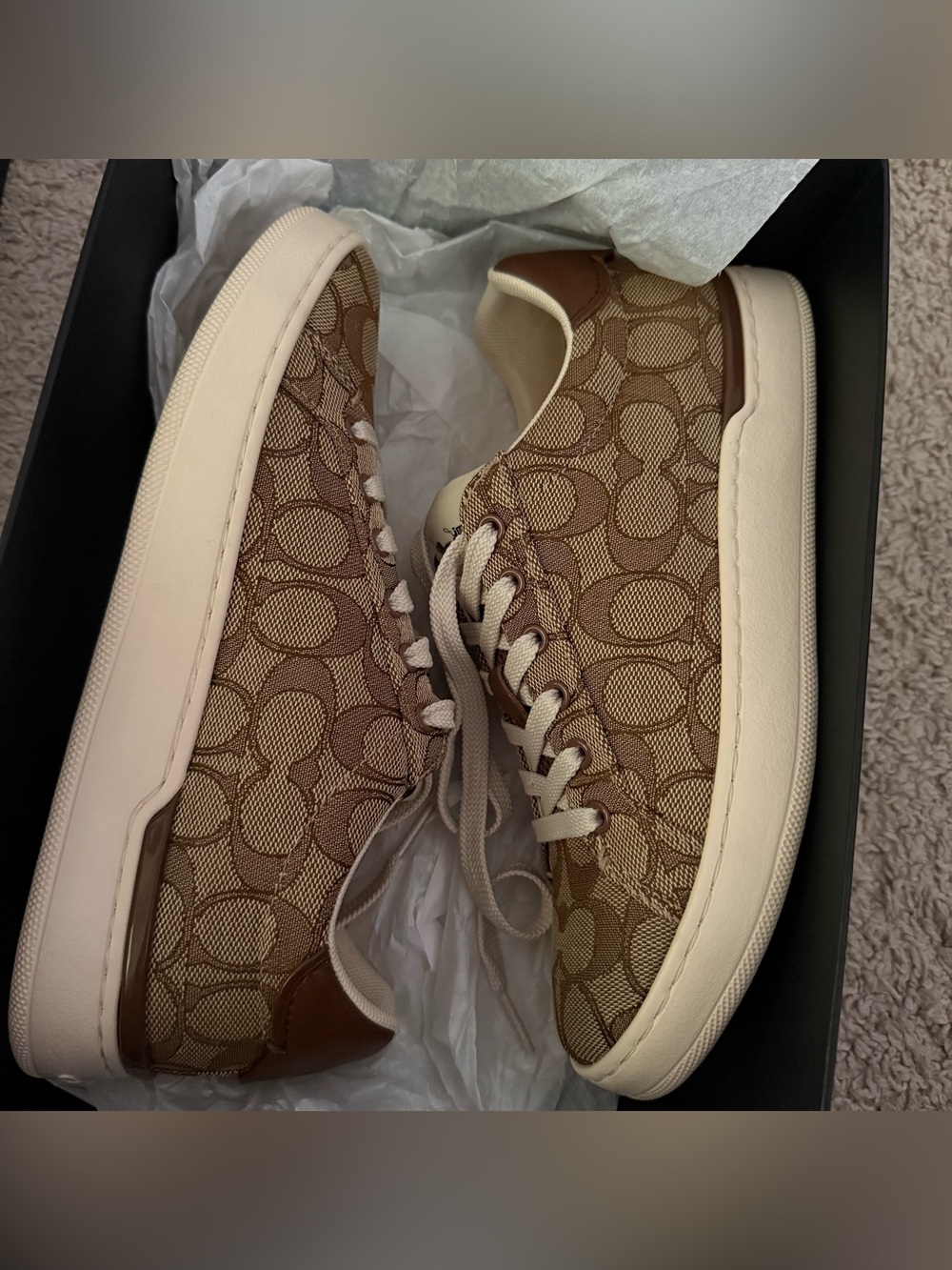 CLIP SIG JACQ LOWTOP KHAKI/SADDLE